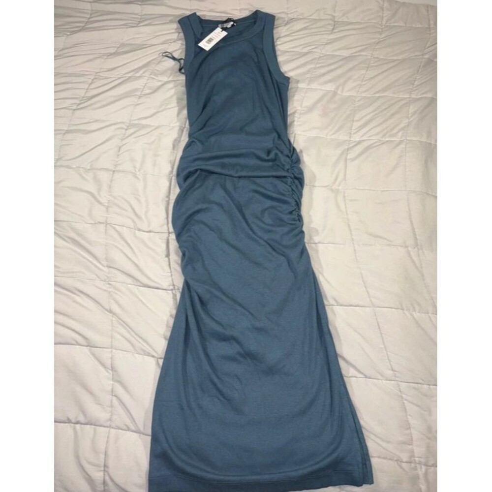 Nwt Michael Stars Wren Side Slit Sleeveless Body-Con Midi Dress Sz L